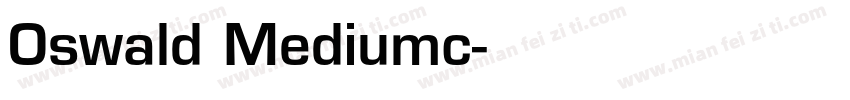 Oswald Mediumc字体转换